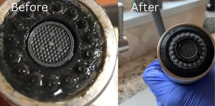 how to clean waterfall faucets