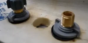 how to remove kitchen faucet plastic nut